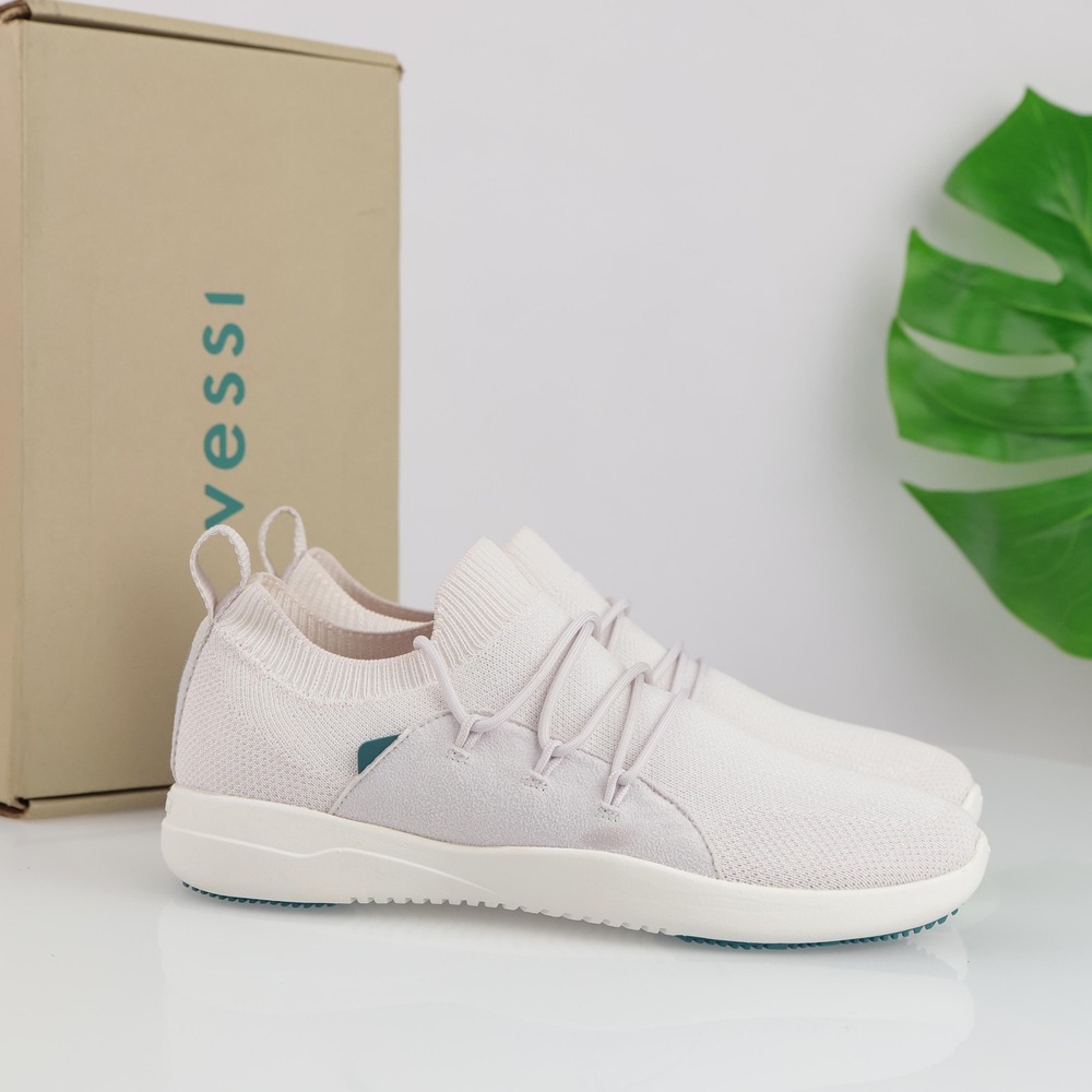 Vessi Womens Cityscape Classic Sneaker Size 7 Waterproof Rose White Comfort Shoe